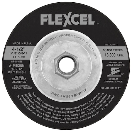 Flexovit SEMI-FLEXIBLE GRIND & FINISH WHEEL S6700H